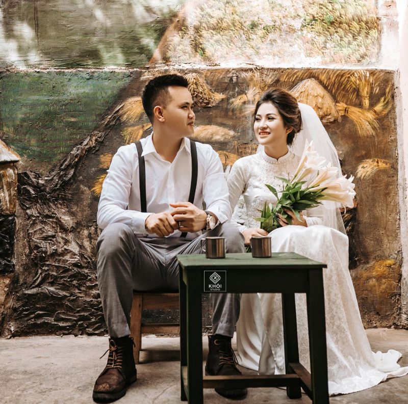 Chụp ảnh cưới trang phục vintage