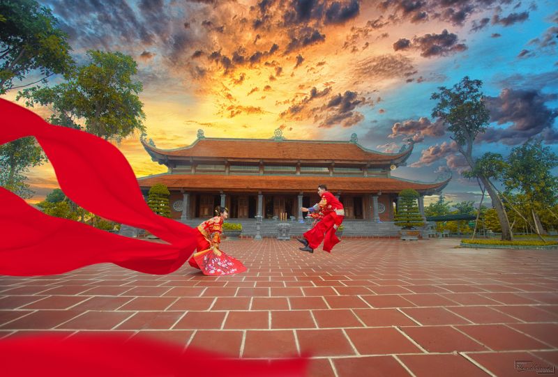 chụp ảnh cưới cổ trang