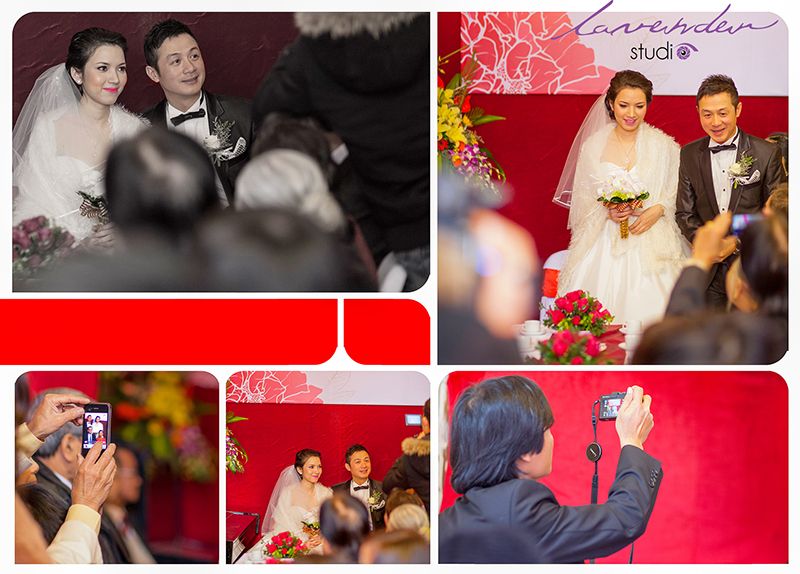 chụp hình quay phim tiệc cưới màu đỏ thắm