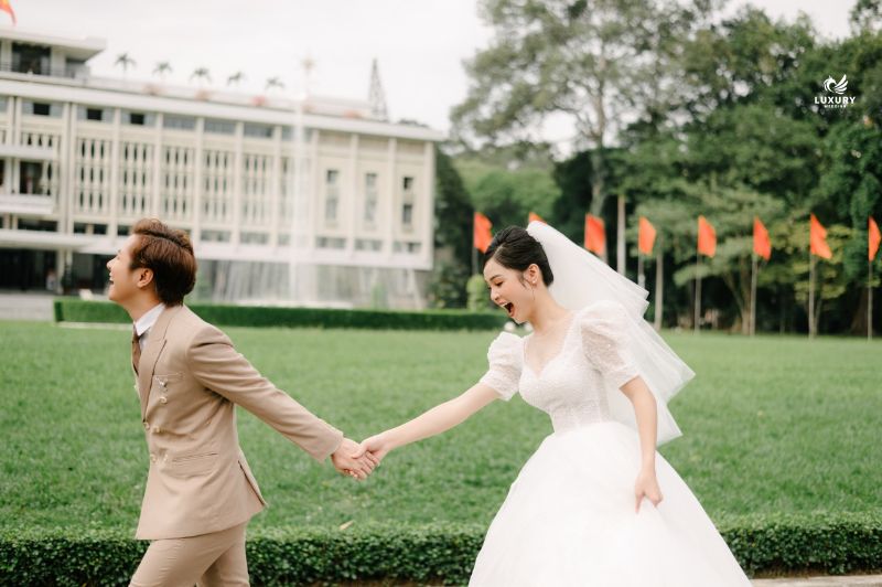 phong cách chụp hình cưới ngoại cảnh