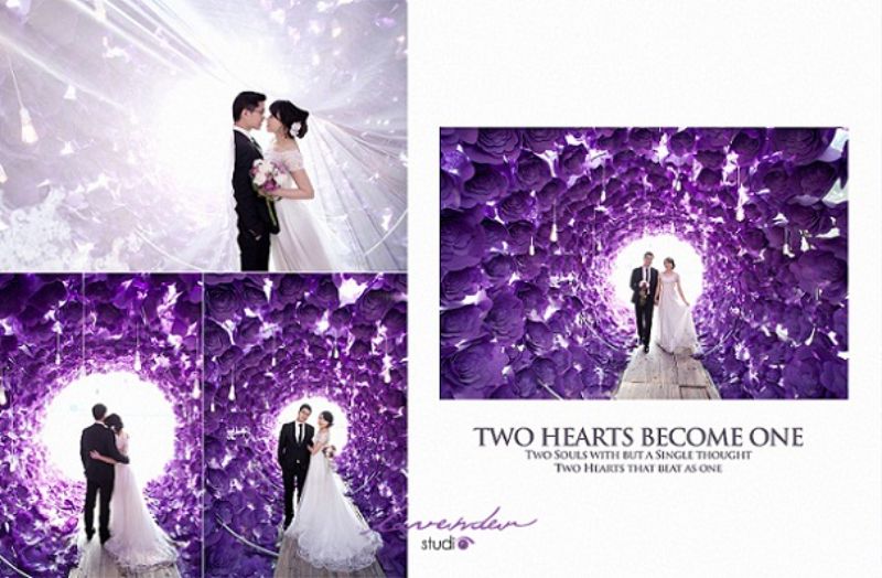 quay phim chụp ảnh cưới giá rẻ trong hang động đầy hoa