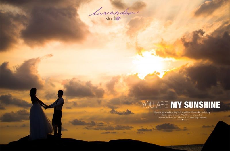 ý tưởng chụp ảnh cưới trời hoàng hôn