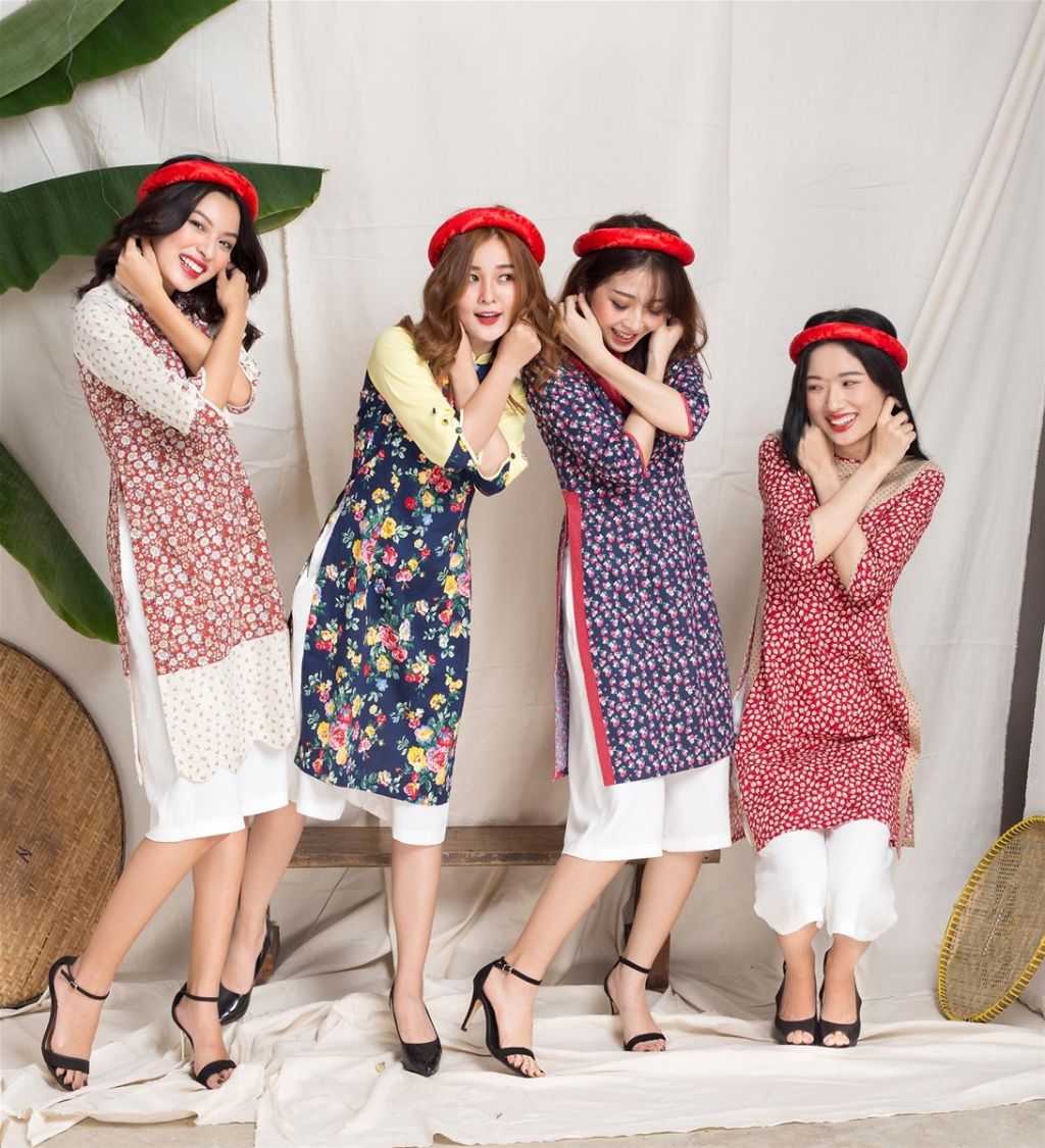 chuyên Thiết Kế - May - Bán Sẵn và cho thuê áo dài Tết ở Hà Nội 