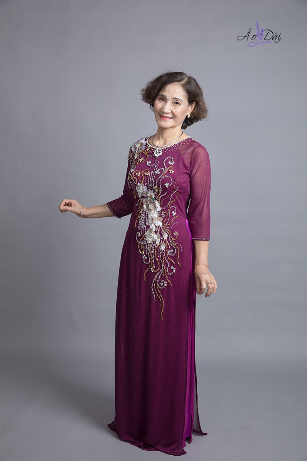 áo dài lavender