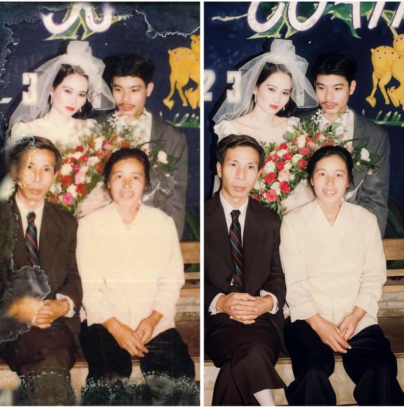 Phục chế ảnh cưới cũ giá rẻ ở Đà Nẵng