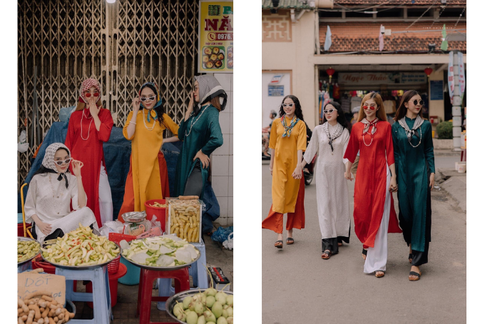 Thông tin chụp hình Tết nhóm: Có nên mặc áo dài hay không