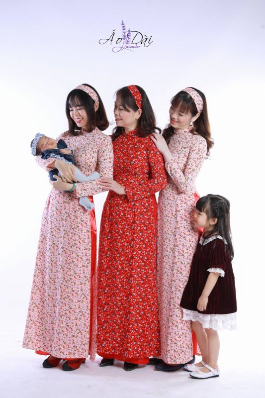 áo dài đẹp cho cả gia đình